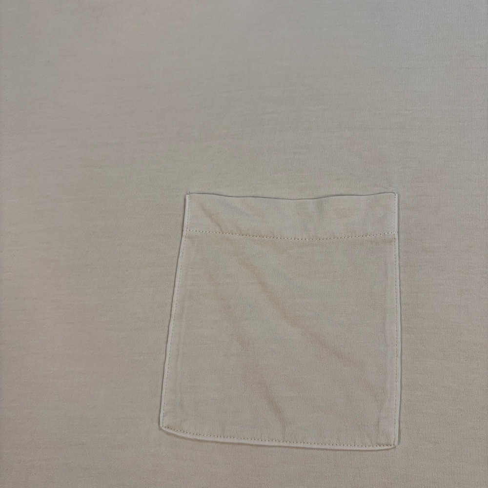 Elwood Vintage-Inspired Single Stitch T-Shirt Men's L Off-White Organic Cotton - Picture 6 of 16